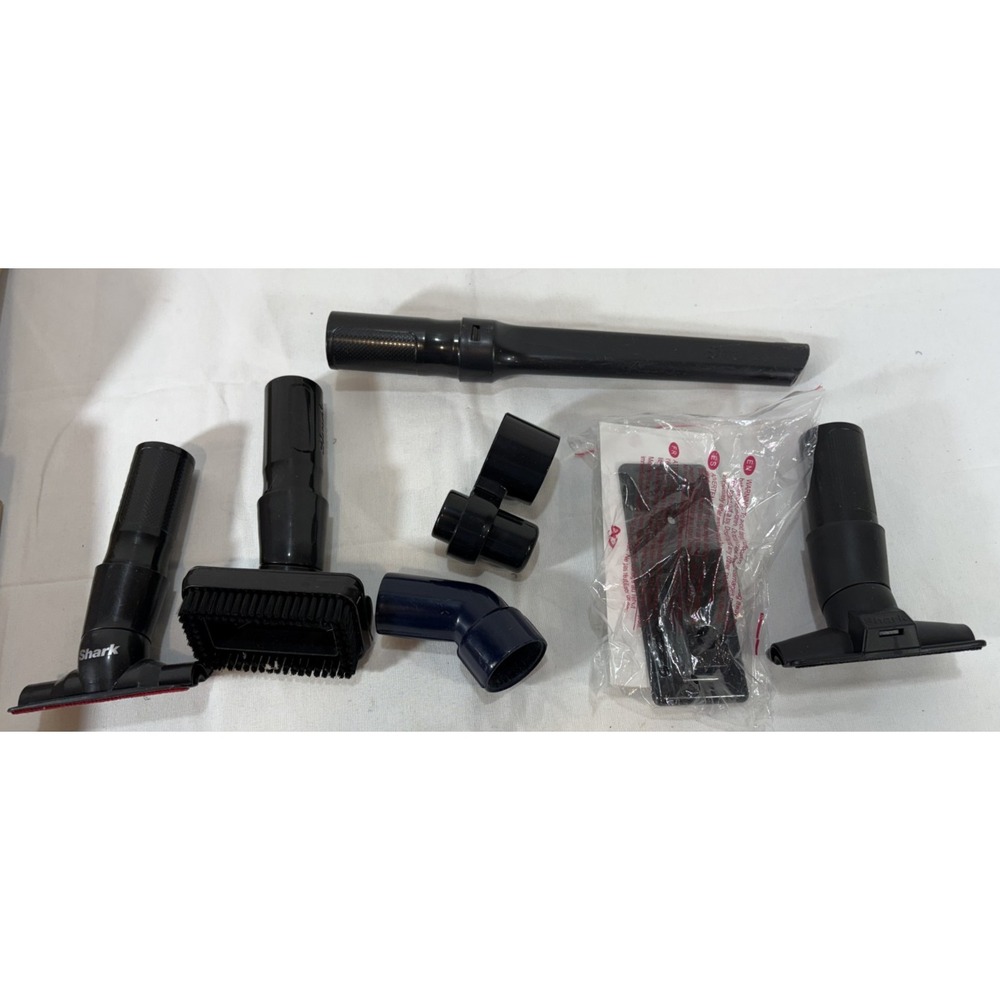 Lot of 7 Various Shark Vacuum Attachments Accessories with Wall Mount